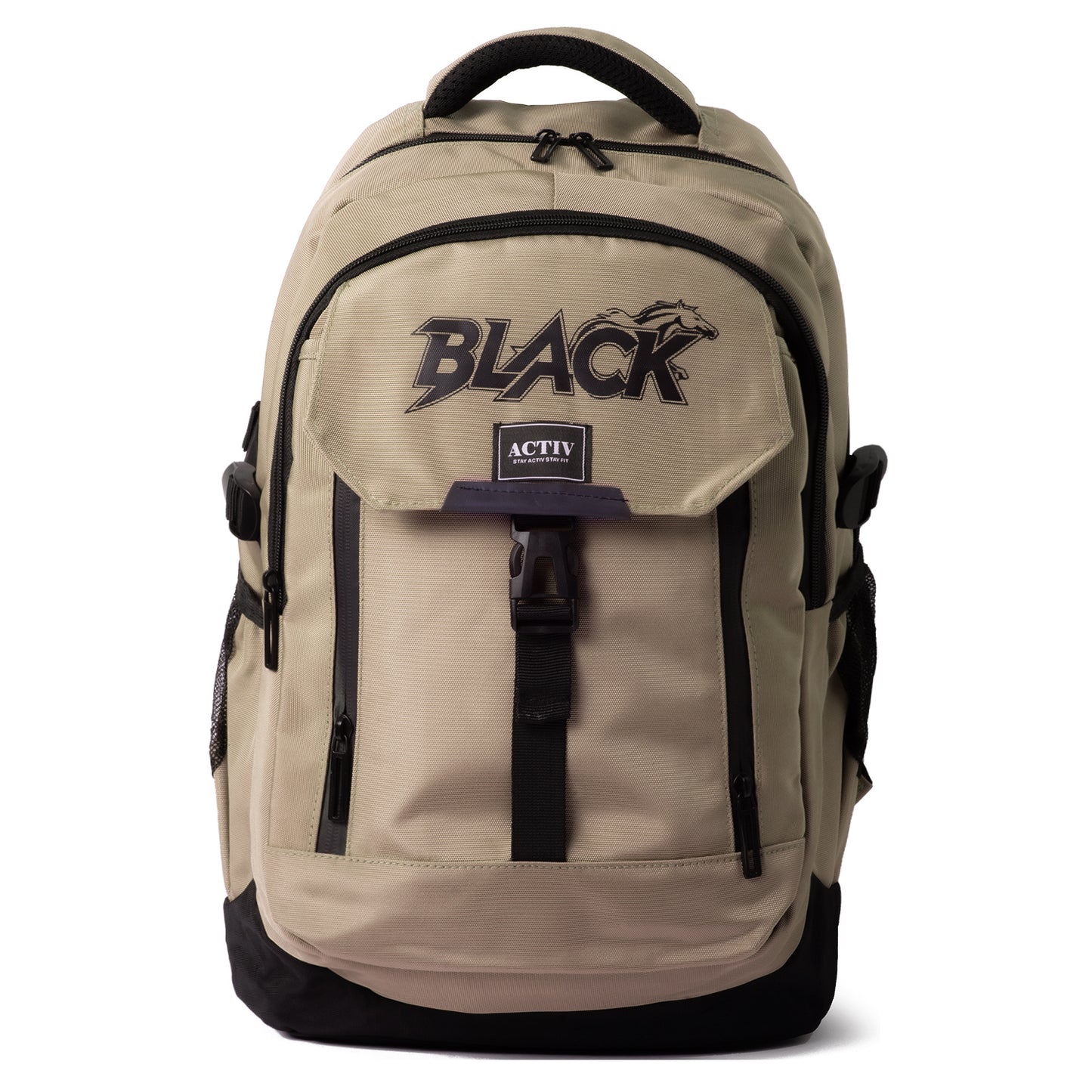 Black Horse Backpack - Beige