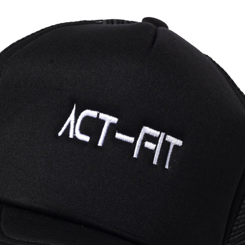 Act-Fit Cap with adjustable strap - Black
