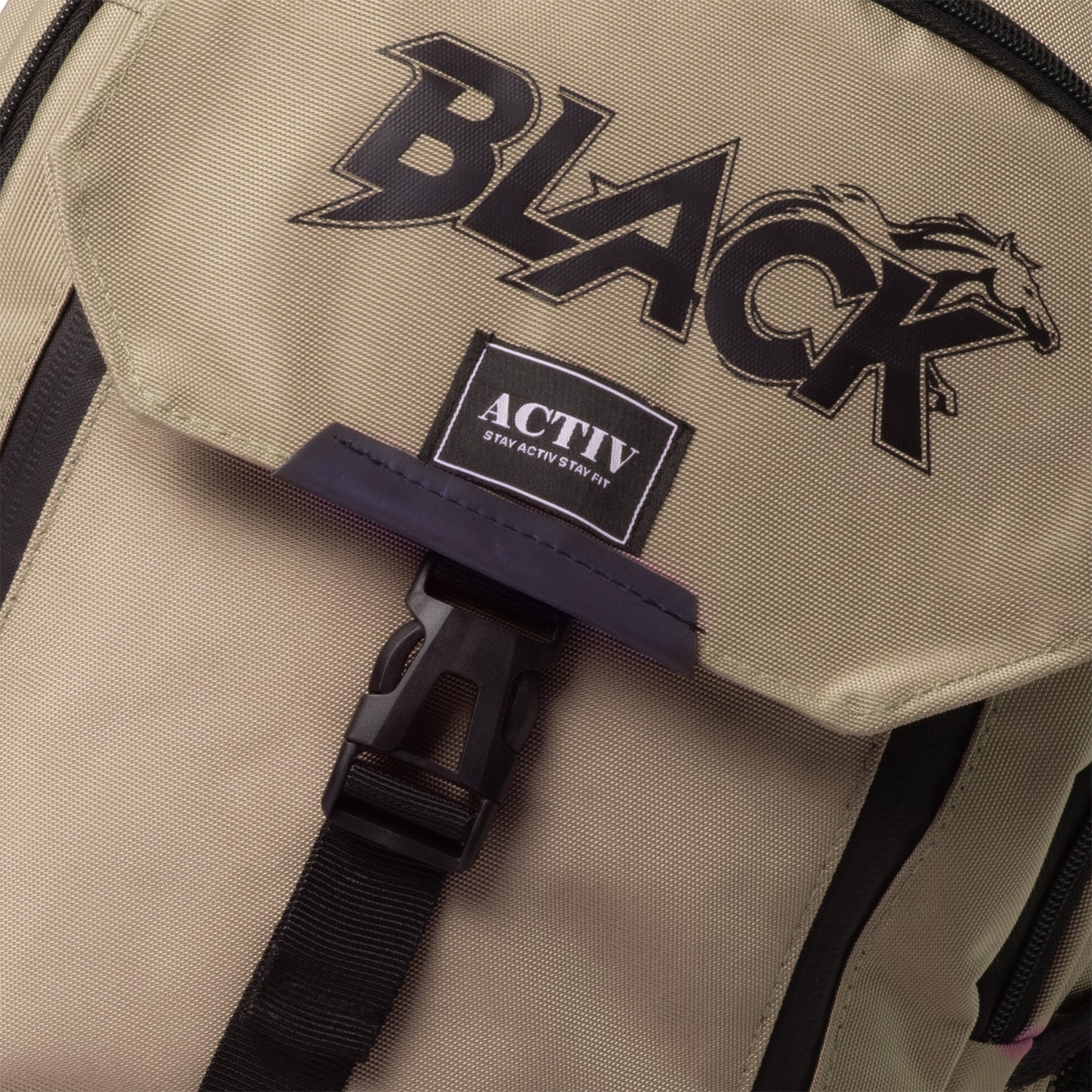 Black Horse Backpack - Beige