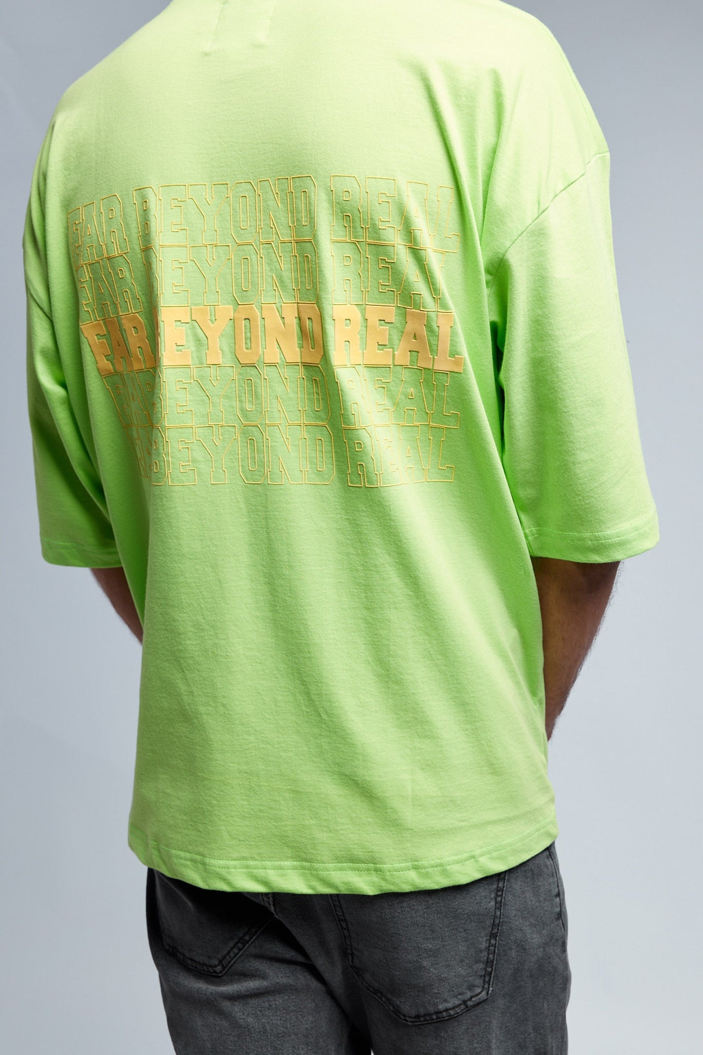 Far Beyond Real Oversized T-shirt - Lime Green