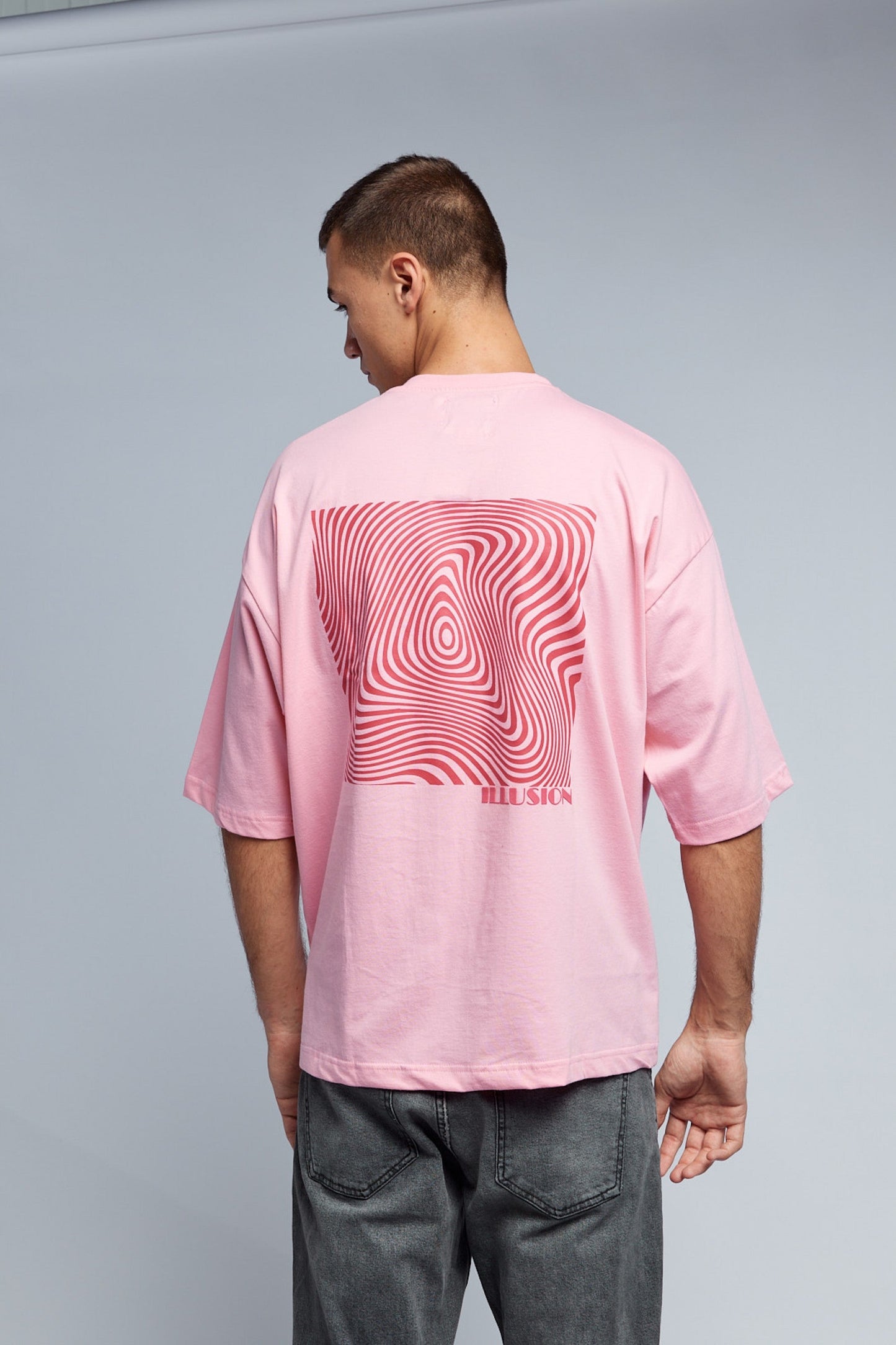 Pink Illusion Oversized T-shirt