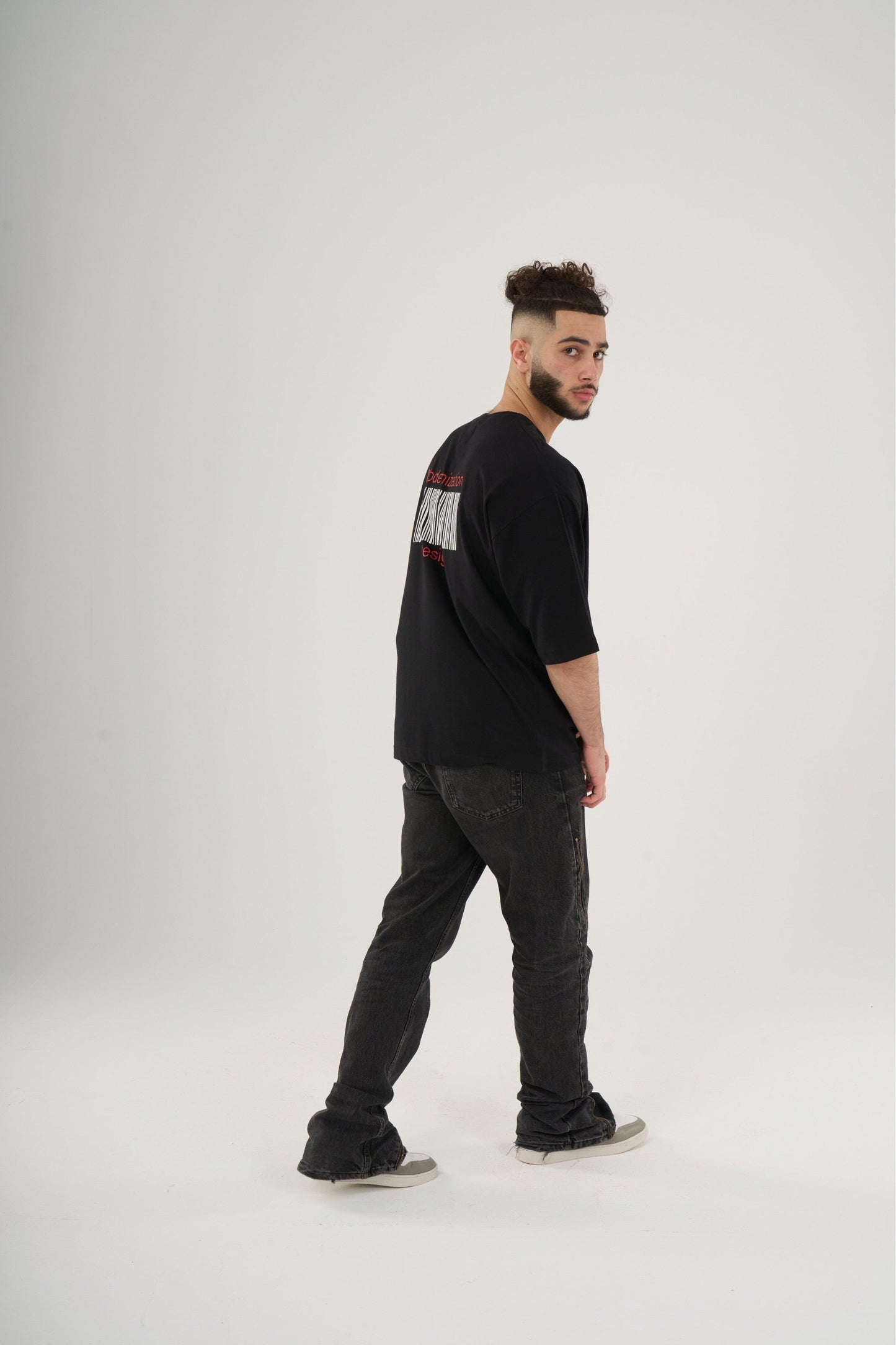 Modern Black Oversized Tee