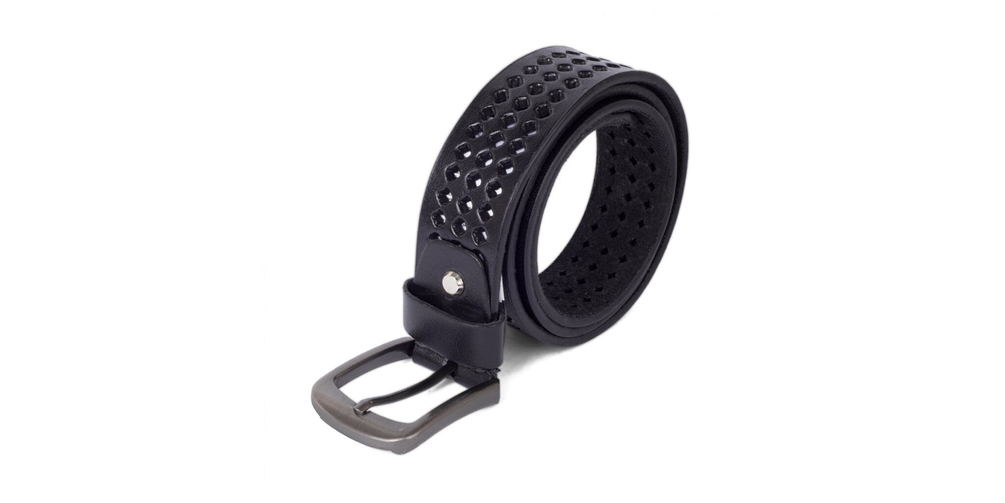 Fine Leather Black Belt