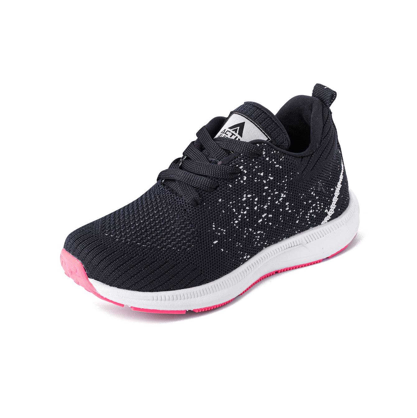 Pulse Runner Kids - Black & Pink Sole