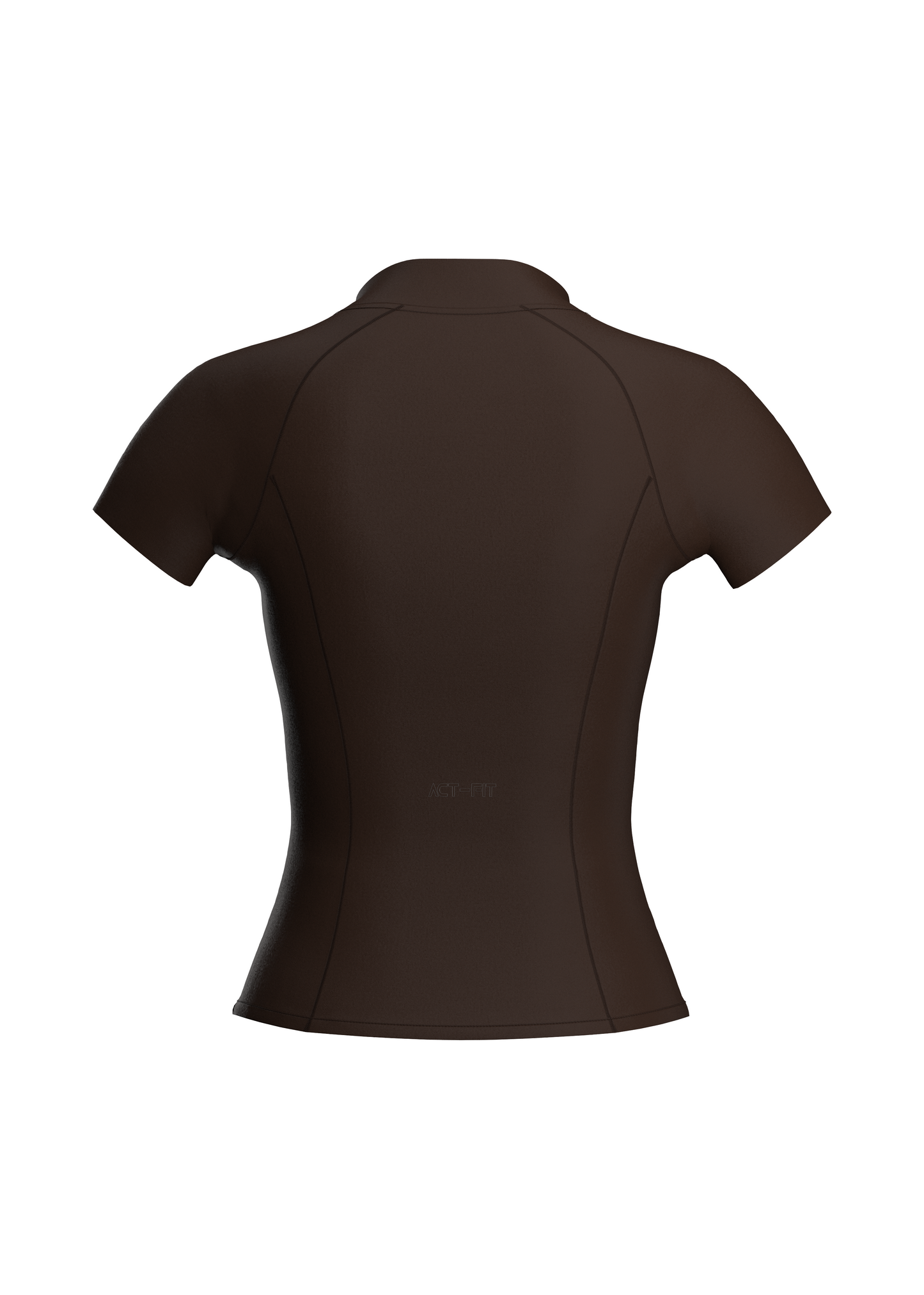 The Sculpt Edit - Espresso Brown Short Sleeves