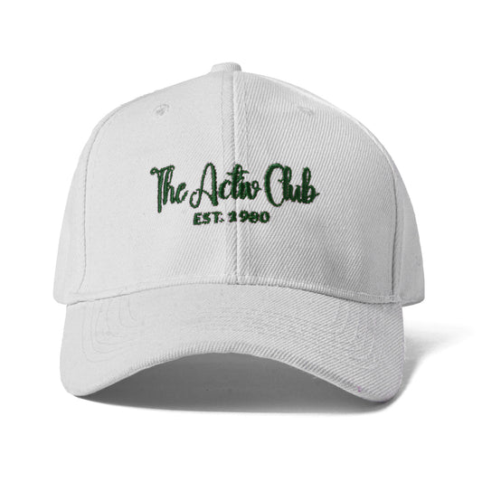 The Activ Club Cap with adjustable strap - White