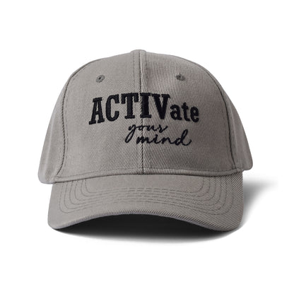 Activate your mind Cap with adjustable strap - Grey