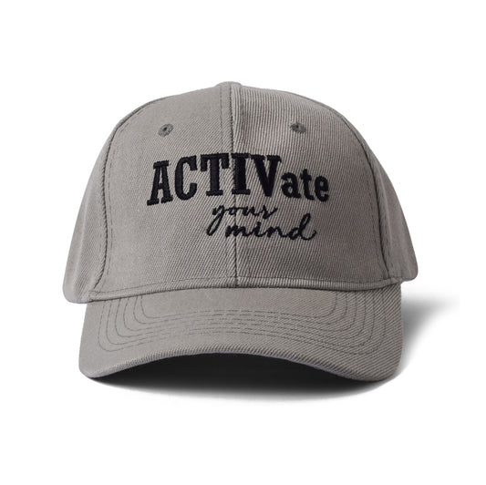 Activate your mind Cap with adjustable strap - Grey