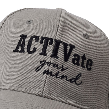 Activate your mind Cap with adjustable strap - Grey