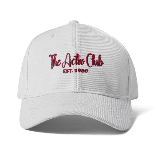 The Activ Club Cap with adjustable strap - White