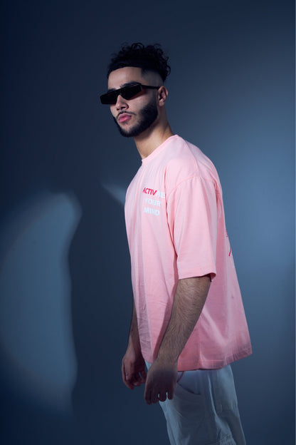 ACTIVate Your Mind Oversized Pink Tee