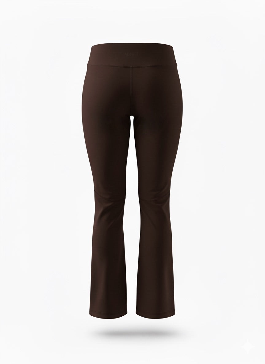 The Sculpt Edit- Flared Yoga Pants Brown