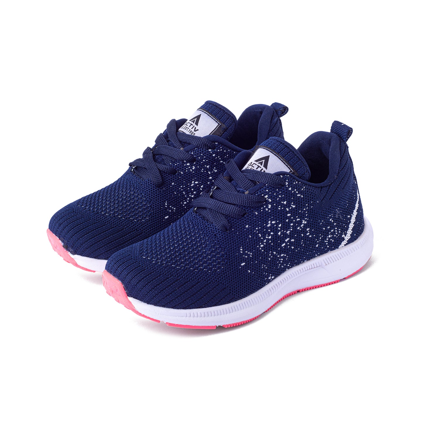 Pulse Runner Kids - Navy & Pink Sole