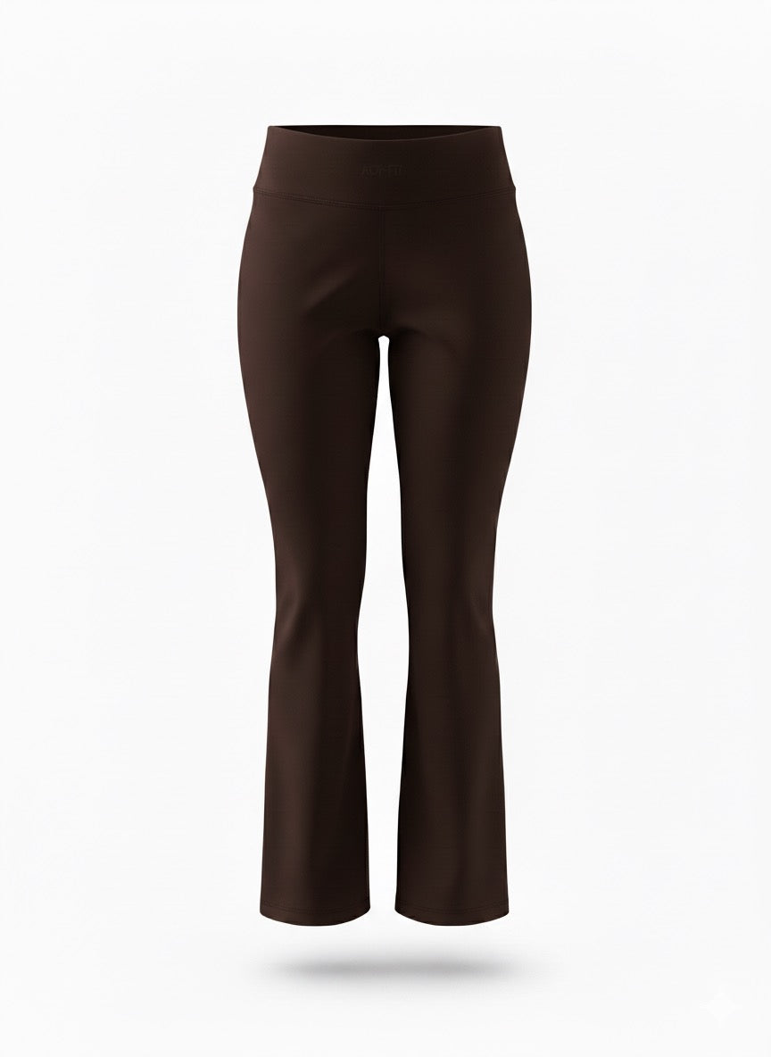 The Sculpt Edit- Flared Yoga Pants Brown