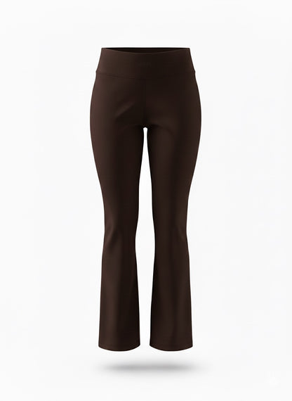 The Sculpt Edit- Flared Yoga Pants Brown