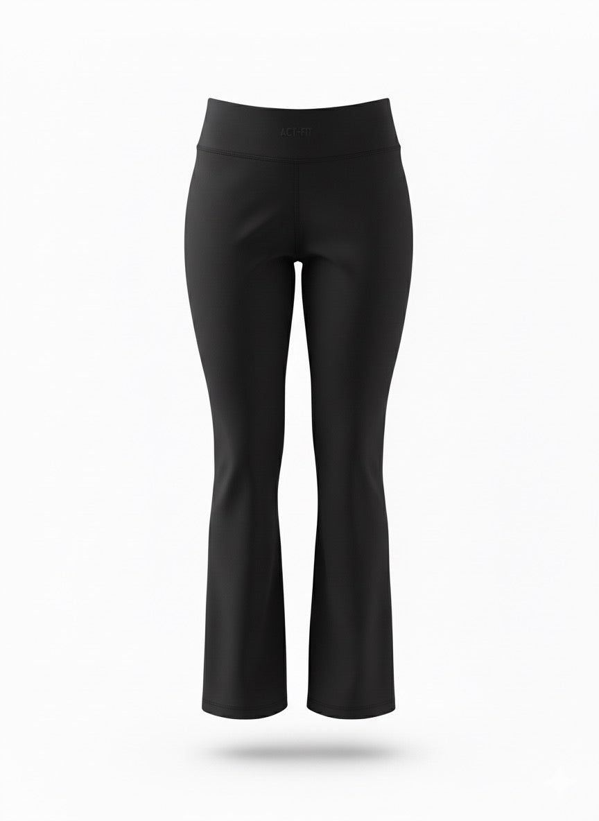 The Sculpt Edit- Flared Yoga Pants  Black