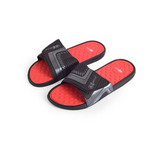 ACTIV Travel Slipper - Black & Red