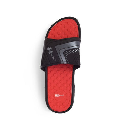 ACTIV Travel Slipper - Black & Red