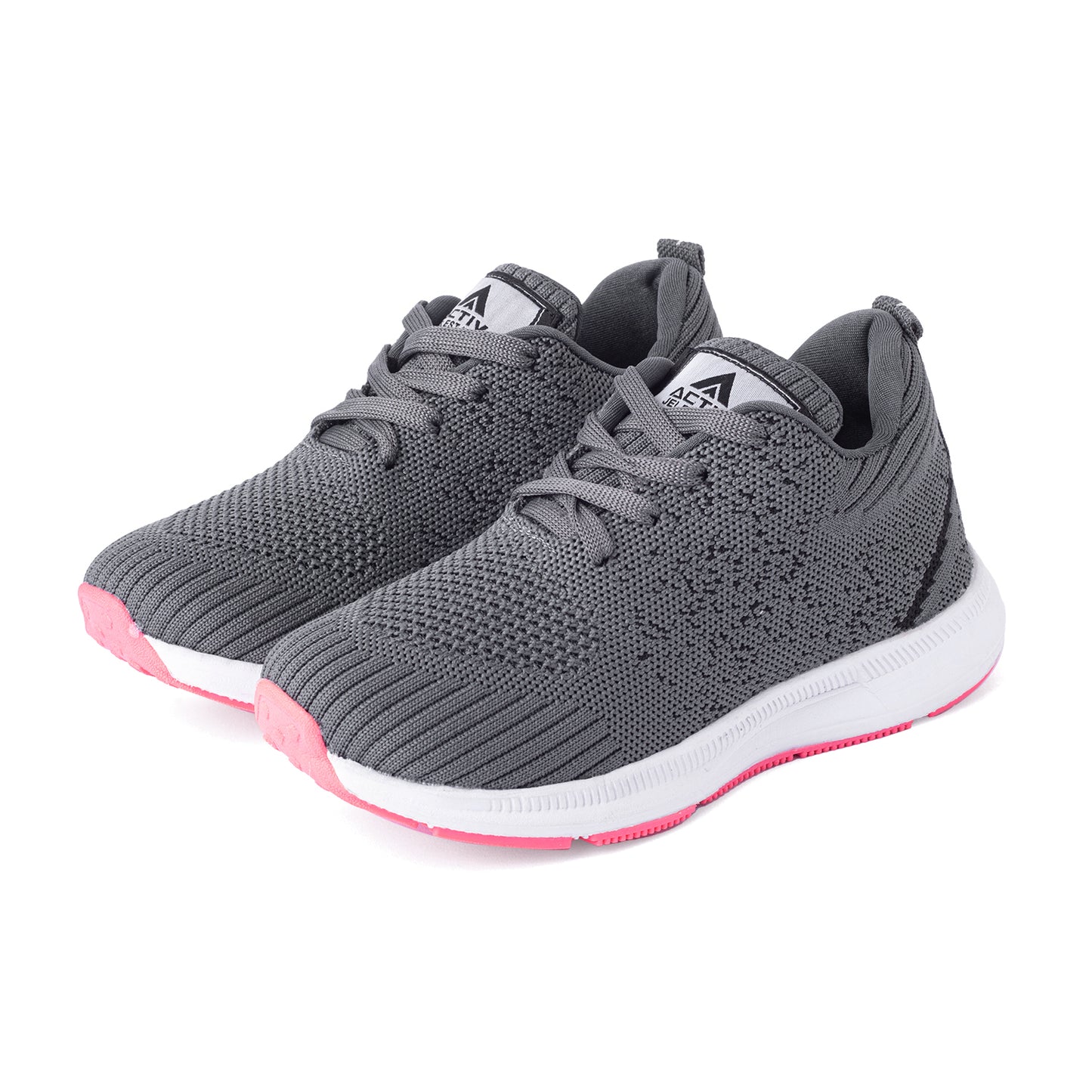 Pulse Runner Kids - Grey & Pink Sole
