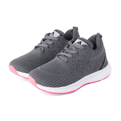 Pulse Runner Kids - Grey & Pink Sole